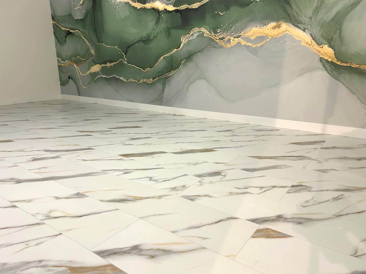 Ламинат с рисунком под мрамор